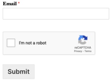 reCAPTCHA not a robot