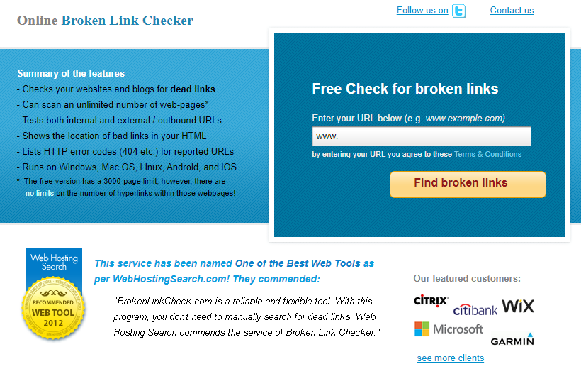 broken link checker