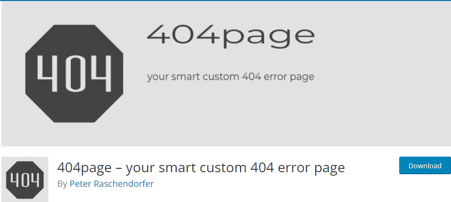 404 page plugin